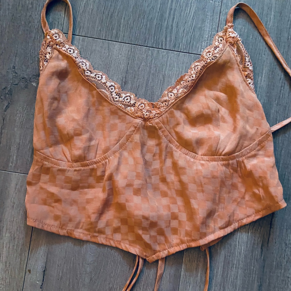 Kendal and Kylie bandeau lace festival top